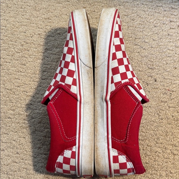 Red Checkerboard Vans - Picture 5 of 6